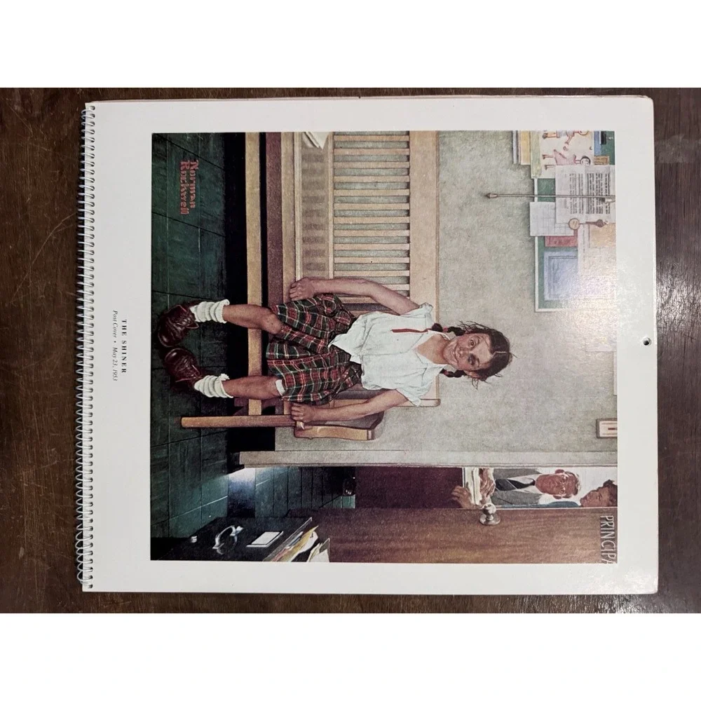 1982 Norman Rockwell Calendar Unused No Writing Collectible Artistic Vintage Art